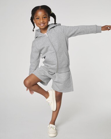 Mini Bolter - Die Kinder-Joggingshorts - Heather Grey - 3-4/98-104cm bedrucken, Art.-Nr. STBK102C25003 Mini Bolter - Die Kinder-Joggingshorts - Heather Grey - 3-4/98-104cm bedrucken, Art.-Nr. STBK102C25003