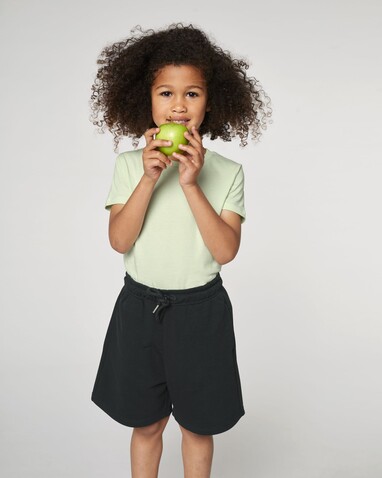 Mini Bolter - Die Kinder-Joggingshorts - Black - 12-13/152-158cm bedrucken, Art.-Nr. STBK102C00212