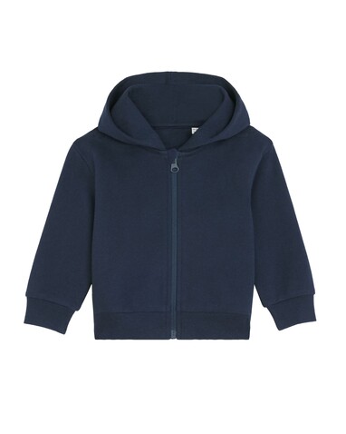 Baby Connector - Der Baby-Zip-Hoodie - French Navy - 18-24 m/86-92cm bedrucken, Art.-Nr. STSB105C727B4