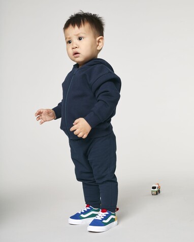 Baby Connector - Der Baby-Zip-Hoodie - French Navy - 18-24 m/86-92cm bedrucken, Art.-Nr. STSB105C727B4