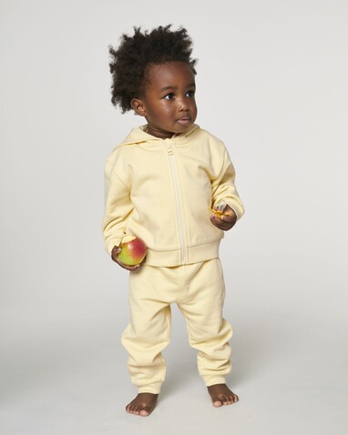 Baby Connector - Der Baby-Zip-Hoodie - Butter - 6-12 m/68-80cm bedrucken, Art.-Nr. STSB105C078B2