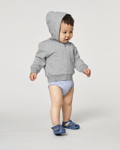 Baby Connector - Der Baby-Zip-Hoodie - Heather Grey - 12-18 m/80-86cm bedrucken, Art.-Nr. STSB105C250B3 Baby Connector - Der Baby-Zip-Hoodie - Heather Grey - 12-18 m/80-86cm bedrucken, Art.-Nr. STSB105C250B3
