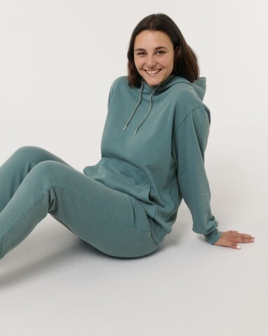 Archer Vintage - Der Garment-Dyed Unisex-Hoodie aus French Terry - G. Dyed Hydro - XL bedrucken, Art.-Nr. STSU040C1021X