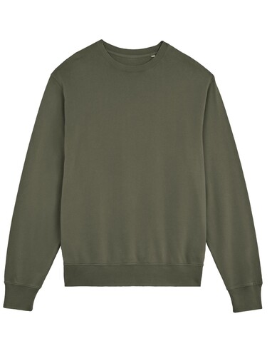 Matcher Vintage - Das Garment-Dyed Rundhals-Unisex-Sweatshirt aus French Terry - G. Dyed Khaki - M bedrucken, Art.-Nr. STSU085C1091M