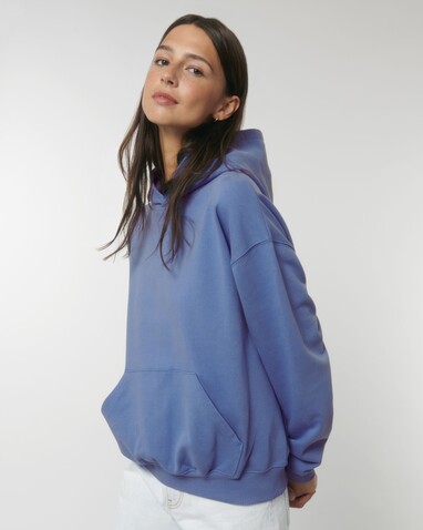 Cooper Dry - Der Boxy Unisex-Hoodie mit trockenem Griff - Bright Blue - XXS bedrucken, Art.-Nr. STSU797C0532S