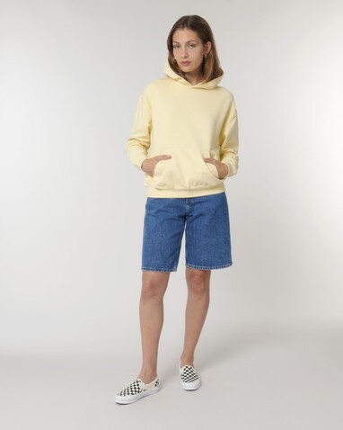 Cooper Dry - Der Boxy Unisex-Hoodie mit trockenem Griff - Butter - XS bedrucken, Art.-Nr. STSU797C078XS
