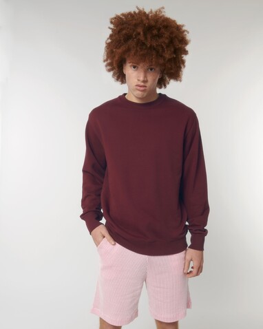 Matcher - Das Rundhals-Unisex-Sweatshirt aus French Terry - Burgundy - XXS bedrucken, Art.-Nr. STSU799C2442S