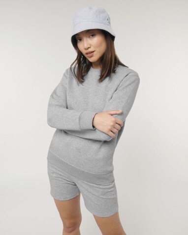 Matcher - Das Rundhals-Unisex-Sweatshirt aus French Terry - Heather Grey - S bedrucken, Art.-Nr. STSU799C2501S