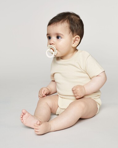 Baby Body - Der kurzärmelige Baby-Body - Natural Raw - 3-6 m/62-68cm bedrucken, Art.-Nr. STUB103C054B7
