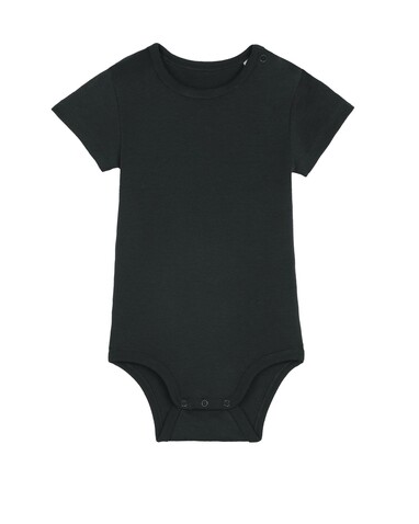 Baby Body - Der kurzärmelige Baby-Body - Black - 18-24 m/86-92cm bedrucken, Art.-Nr. STUB103C002B4