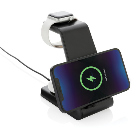 Urban Vitamin Fairfield 3-in-1 Charger aus RCS rPlastik schwarz bedrucken, Art.-Nr. P308.361 Urban Vitamin Fairfield 3-in-1 Charger aus RCS rPlastik schwarz bedrucken, Art.-Nr. P308.361