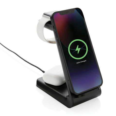 Urban Vitamin Fairfield 3-in-1 Charger aus RCS rPlastik schwarz bedrucken, Art.-Nr. P308.361 Urban Vitamin Fairfield 3-in-1 Charger aus RCS rPlastik schwarz bedrucken, Art.-Nr. P308.361