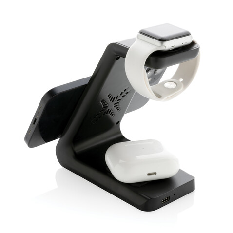 Urban Vitamin Fairfield 3-in-1 Charger aus RCS rPlastik schwarz bedrucken, Art.-Nr. P308.361 Urban Vitamin Fairfield 3-in-1 Charger aus RCS rPlastik schwarz bedrucken, Art.-Nr. P308.361
