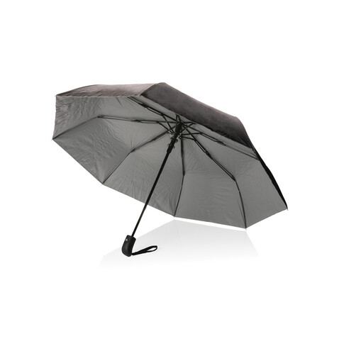 21" Impact AWARE™ RPET 190T Pongee Bi-Color Mini-Schirm silber bedrucken, Art.-Nr. P850.552