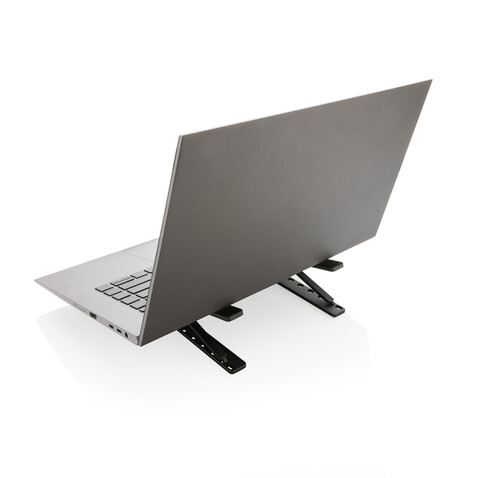 Terra universeller Laptop-/Tablet-Ständer aus RCS Aluminium grau bedrucken, Art.-Nr. P301.652 Terra universeller Laptop-/Tablet-Ständer aus RCS Aluminium grau bedrucken, Art.-Nr. P301.652