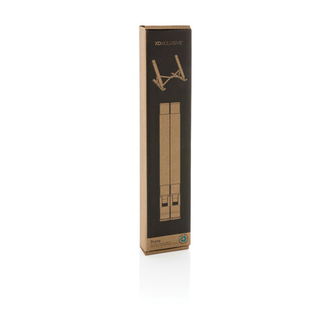 Terra universeller Laptop-/Tablet-Ständer aus RCS Aluminium grau bedrucken, Art.-Nr. P301.652 Terra universeller Laptop-/Tablet-Ständer aus RCS Aluminium grau bedrucken, Art.-Nr. P301.652