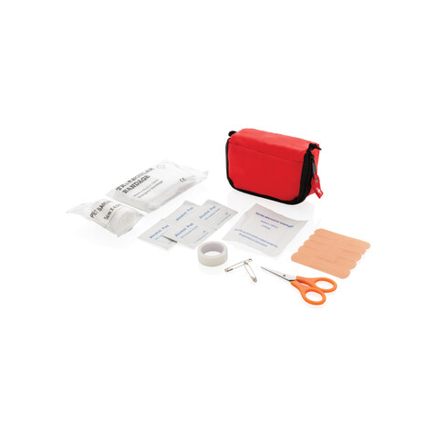 Erste Hilfe Set in Tasche rot bedrucken, Art.-Nr. P265.310 Erste Hilfe Set in Tasche rot bedrucken, Art.-Nr. P265.310
