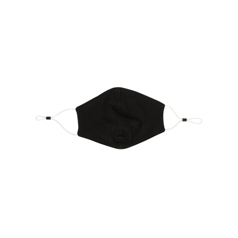 Wiederverwendbare 2-lagige Baumwoll-Gesichtsmaske schwarz bedrucken, Art.-Nr. P265.891 Wiederverwendbare 2-lagige Baumwoll-Gesichtsmaske schwarz bedrucken, Art.-Nr. P265.891