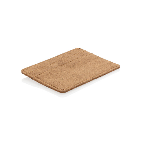 Kork RFID Slim-Wallet braun bedrucken, Art.-Nr. P820.879