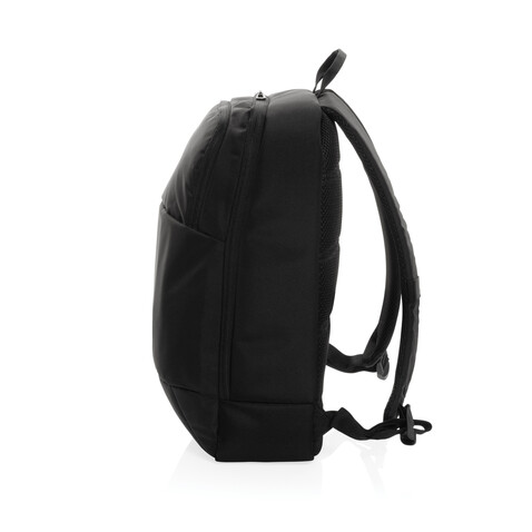 Swiss Peak AWARE™ moderner 15,6" Laptop-Rucksack schwarz bedrucken, Art.-Nr. P763.101