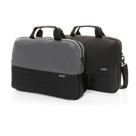 Swiss Peak AWARE™ RFID 15,6" Laptoptasche grau bedrucken, Art.-Nr. P763.122 Swiss Peak AWARE™ RFID 15,6" Laptoptasche grau bedrucken, Art.-Nr. P763.122