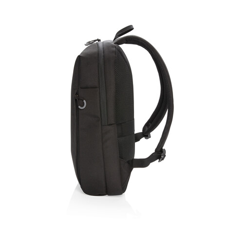 Swiss Peak AWARE™ RFID und USB A-Laptop-Rucksack schwarz bedrucken, Art.-Nr. P763.161 Swiss Peak AWARE™ RFID und USB A-Laptop-Rucksack schwarz bedrucken, Art.-Nr. P763.161