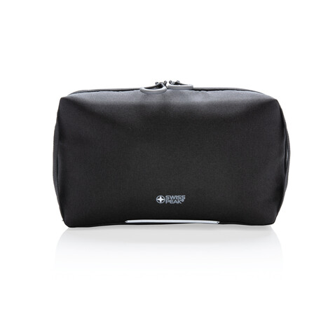 Swiss Peak AWARE™ Tech-Pouch PVC free schwarz bedrucken, Art.-Nr. P820.391