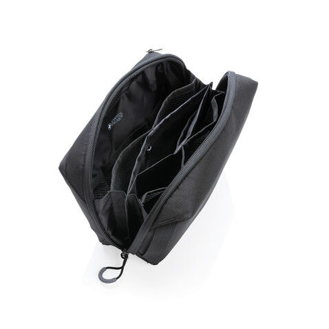 Swiss Peak AWARE™ Tech-Pouch PVC free schwarz bedrucken, Art.-Nr. P820.391