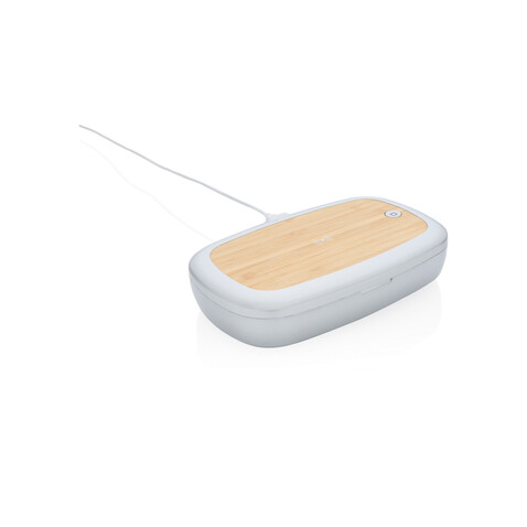 Rena UV-C Sterilisations-Box mit 5W Wireless Charger grau bedrucken, Art.-Nr. P301.132 Rena UV-C Sterilisations-Box mit 5W Wireless Charger grau bedrucken, Art.-Nr. P301.132