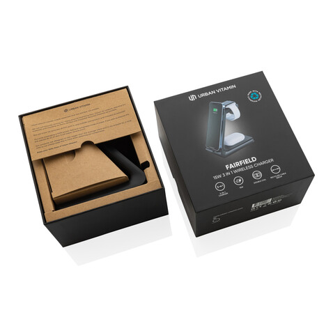 Urban Vitamin Fairfield 3-in-1 Charger aus RCS rPlastik schwarz bedrucken, Art.-Nr. P308.361 Urban Vitamin Fairfield 3-in-1 Charger aus RCS rPlastik schwarz bedrucken, Art.-Nr. P308.361