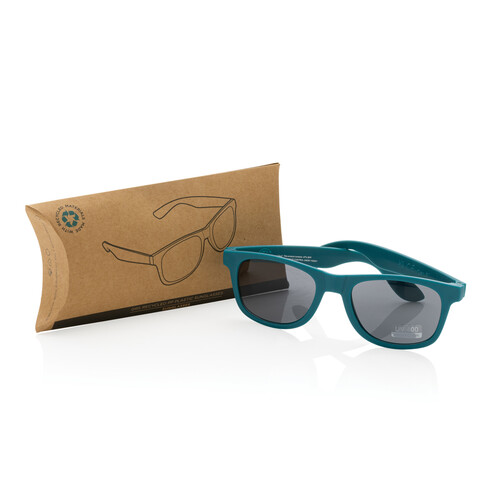 Sonnenbrille aus RCS recyceltem PP-Kunststoff turkis bedrucken, Art.-Nr. P453.897 Sonnenbrille aus RCS recyceltem PP-Kunststoff turkis bedrucken, Art.-Nr. P453.897