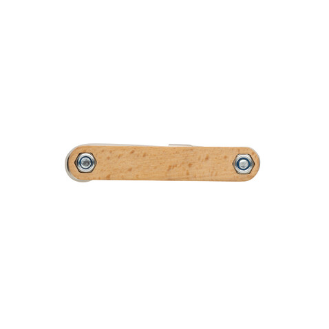 Sechskantwerkzeug aus Holz braun bedrucken, Art.-Nr. P221.089 Sechskantwerkzeug aus Holz braun bedrucken, Art.-Nr. P221.089