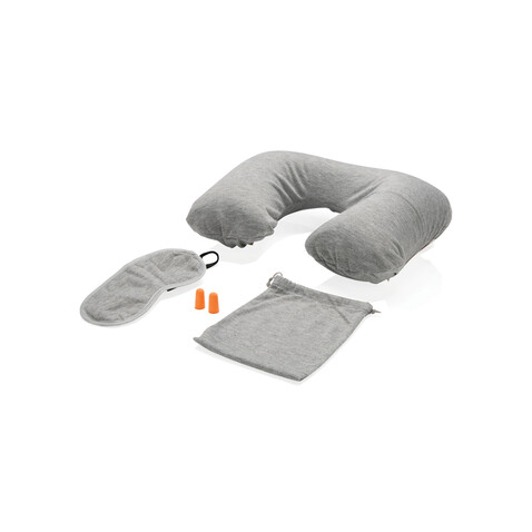 Komfort Reise-Set grau bedrucken, Art.-Nr. P786.002