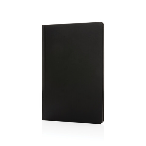 A5 Impact Steinpaper Hardcover Notizbuch schwarz bedrucken, Art.-Nr. P774.351 A5 Impact Steinpaper Hardcover Notizbuch schwarz bedrucken, Art.-Nr. P774.351