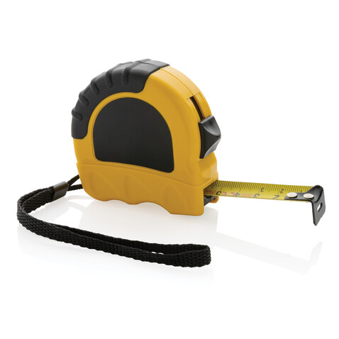 5m/19mm Maßband aus RCS recyceltem Kunststoff gelb, schwarz bedrucken, Art.-Nr. P112.116 5m/19mm Maßband aus RCS recyceltem Kunststoff gelb, schwarz bedrucken, Art.-Nr. P112.116