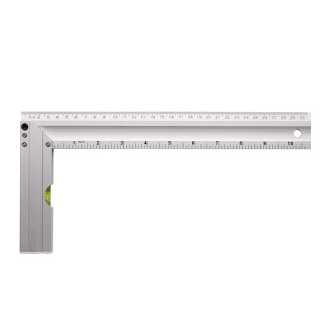 Lineal mit Wasserwaage silber bedrucken, Art.-Nr. P112.402