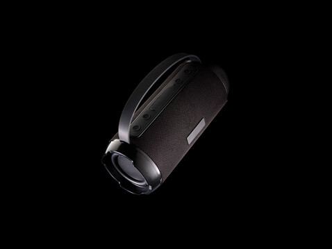 Soundboom wasserdichter 6W Speaker aus RCS Kunststoff schwarz bedrucken, Art.-Nr. P329.781 Soundboom wasserdichter 6W Speaker aus RCS Kunststoff schwarz bedrucken, Art.-Nr. P329.781