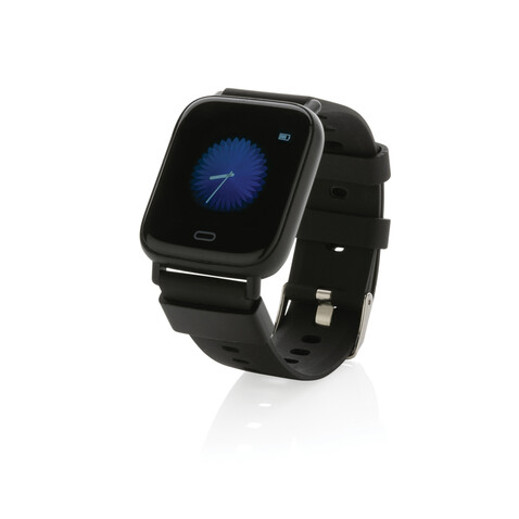 Fit Watch aus RCS recyceltem TPU schwarz bedrucken, Art.-Nr. P330.891 Fit Watch aus RCS recyceltem TPU schwarz bedrucken, Art.-Nr. P330.891