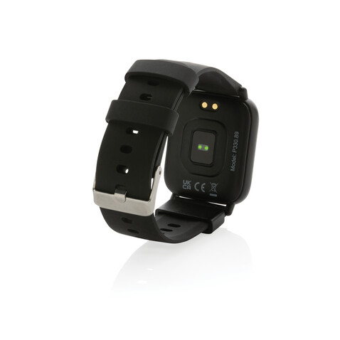 Fit Watch aus RCS recyceltem TPU schwarz bedrucken, Art.-Nr. P330.891 Fit Watch aus RCS recyceltem TPU schwarz bedrucken, Art.-Nr. P330.891