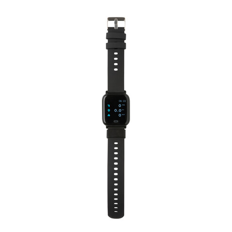 Fit Watch aus RCS recyceltem TPU schwarz bedrucken, Art.-Nr. P330.891 Fit Watch aus RCS recyceltem TPU schwarz bedrucken, Art.-Nr. P330.891