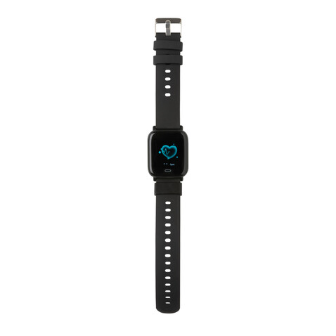 Fit Watch aus RCS recyceltem TPU schwarz bedrucken, Art.-Nr. P330.891 Fit Watch aus RCS recyceltem TPU schwarz bedrucken, Art.-Nr. P330.891
