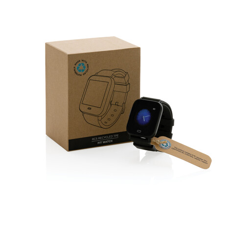 Fit Watch aus RCS recyceltem TPU schwarz bedrucken, Art.-Nr. P330.891 Fit Watch aus RCS recyceltem TPU schwarz bedrucken, Art.-Nr. P330.891