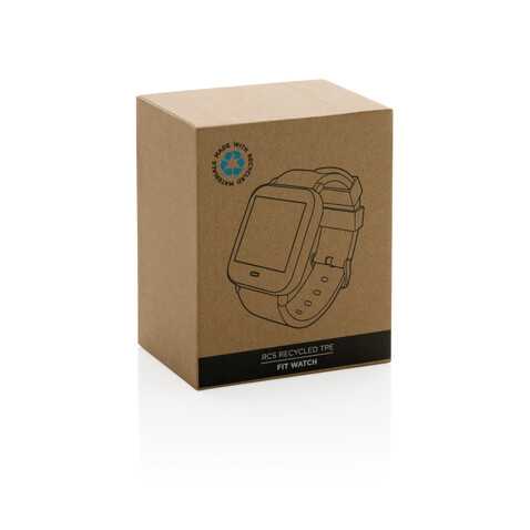 Fit Watch aus RCS recyceltem TPU schwarz bedrucken, Art.-Nr. P330.891 Fit Watch aus RCS recyceltem TPU schwarz bedrucken, Art.-Nr. P330.891