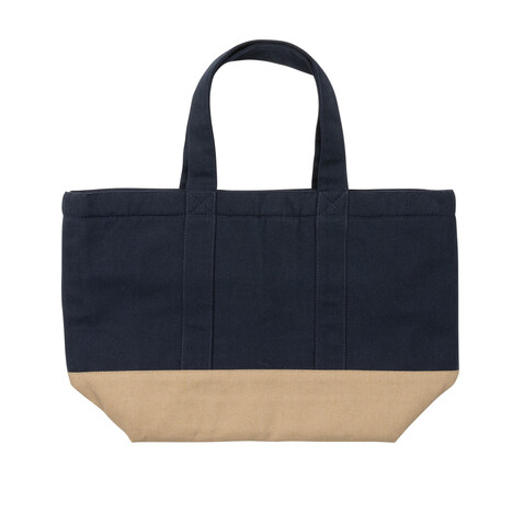 Impact Aware™ 285g/m² ungefärbte rCanvas-Kühltasche navy blau bedrucken, Art.-Nr. P422.479