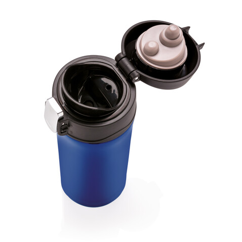 Easy-Lock Vakuum-Becher aus RCS recyceltem Stainless-Steel blau bedrucken, Art.-Nr. P435.065 Easy-Lock Vakuum-Becher aus RCS recyceltem Stainless-Steel blau bedrucken, Art.-Nr. P435.065