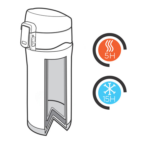 Easy-Lock Vakuum-Becher aus RCS recyceltem Stainless-Steel blau bedrucken, Art.-Nr. P435.065 Easy-Lock Vakuum-Becher aus RCS recyceltem Stainless-Steel blau bedrucken, Art.-Nr. P435.065