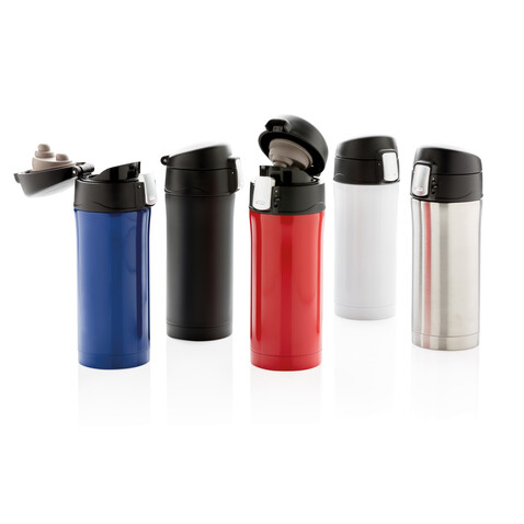 Easy-Lock Vakuum-Becher aus RCS recyceltem Stainless-Steel blau bedrucken, Art.-Nr. P435.065 Easy-Lock Vakuum-Becher aus RCS recyceltem Stainless-Steel blau bedrucken, Art.-Nr. P435.065
