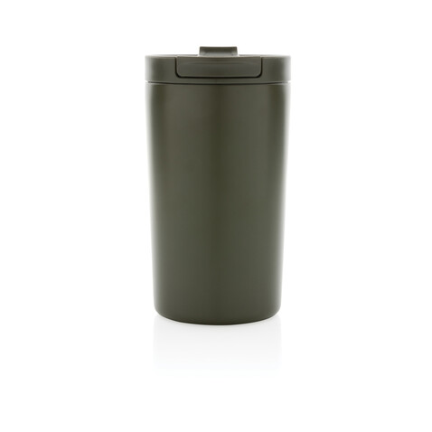 Doppelwandiger Vakuum-Becher aus RCS recyceltem SS grün bedrucken, Art.-Nr. P435.097 Doppelwandiger Vakuum-Becher aus RCS recyceltem SS grün bedrucken, Art.-Nr. P435.097