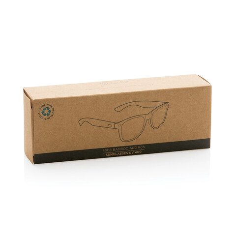 Sonnenbrille aus Bambus und RCS recyceltem Kunststoff grün bedrucken, Art.-Nr. P453.977 Sonnenbrille aus Bambus und RCS recyceltem Kunststoff grün bedrucken, Art.-Nr. P453.977