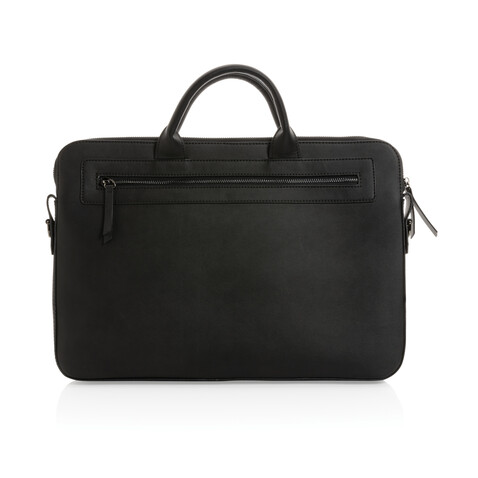Swiss Peak 14" Laptoptasche aus GRS recyceltem PU schwarz bedrucken, Art.-Nr. P732.191